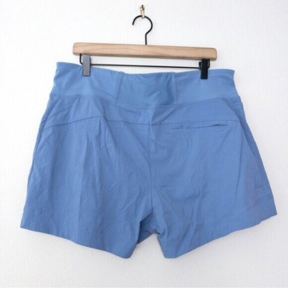 Athleta Trekkie North Short 14 Blue Active Pocket Hiking UPF Breathable - Picture 9 of 11